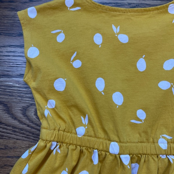 Tea Collection Girls Hi Lo Fruit Print Elastic Waistband Sleeveless Dress Size 3 - Picture 8 of 11